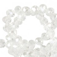 Top Glas Facett Glasschliffperlen 3x2mm rondellen Crystal-pearl shine coating